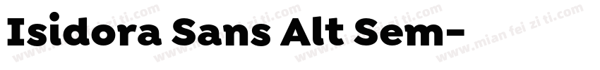 Isidora Sans Alt Sem字体转换